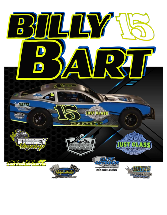 Billy Bart 15 Stock Car Shirts