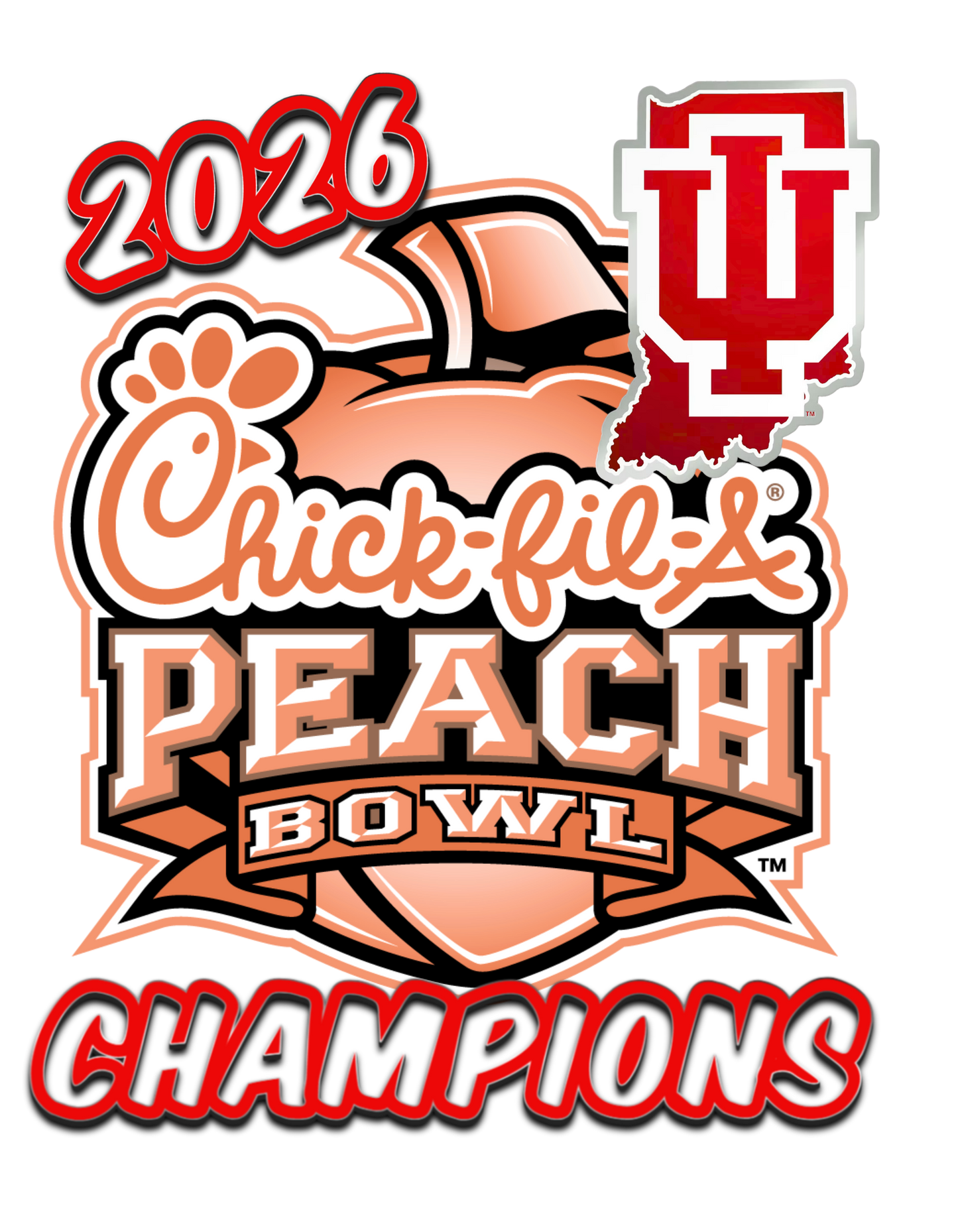 YOUTH IU Peach Bowl Champ Shirt