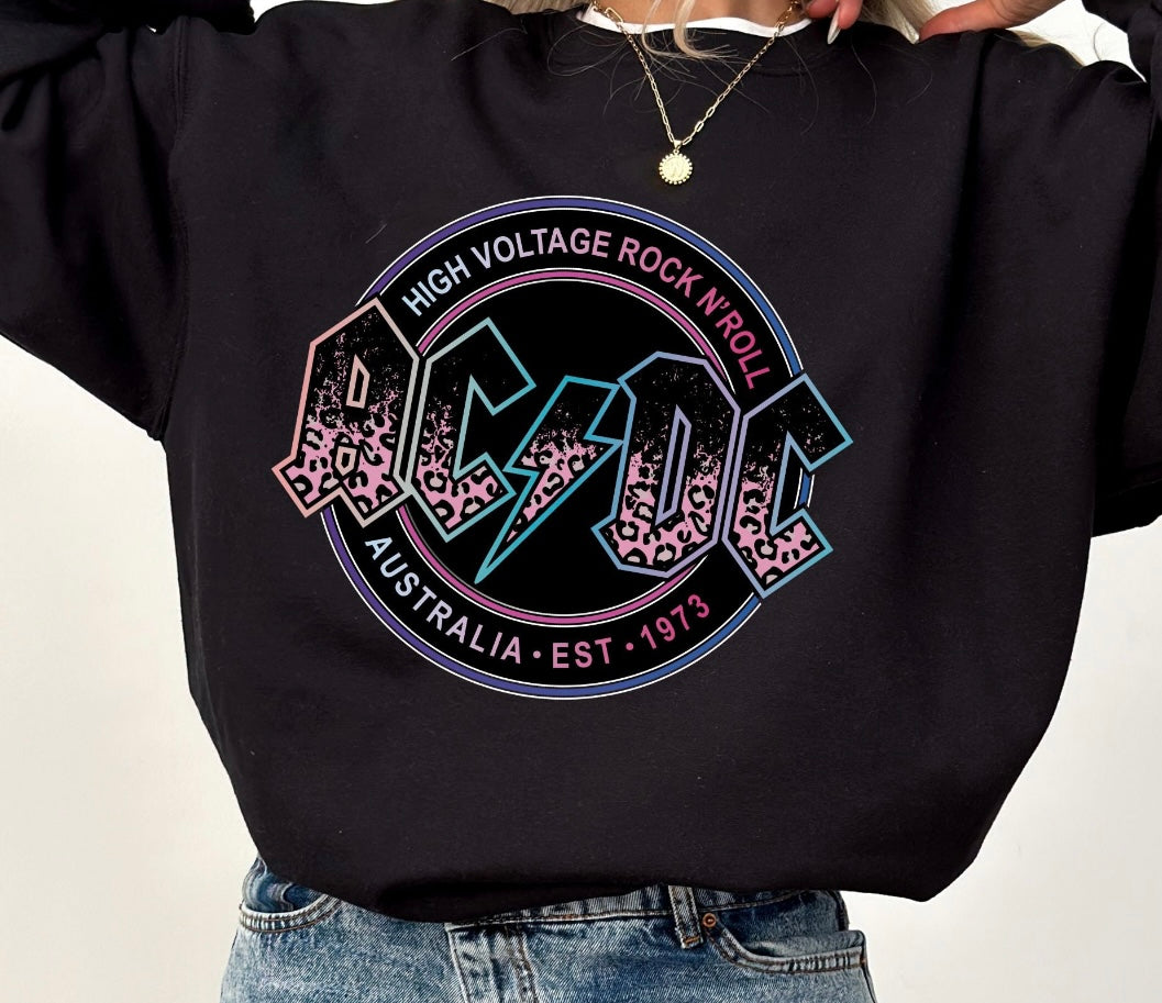ACDC Pink leopard Shirt