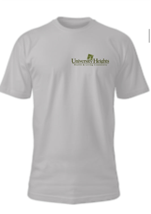 University Heights Green Font Shirts