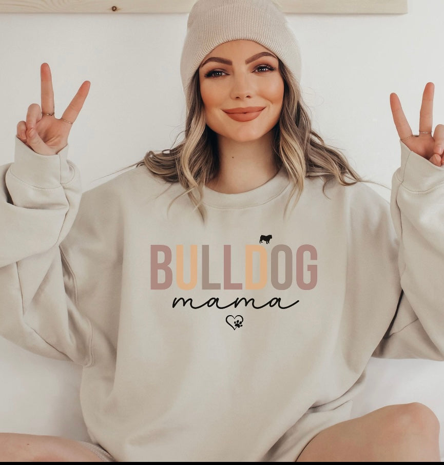Bulldog Mama Beige Shirt