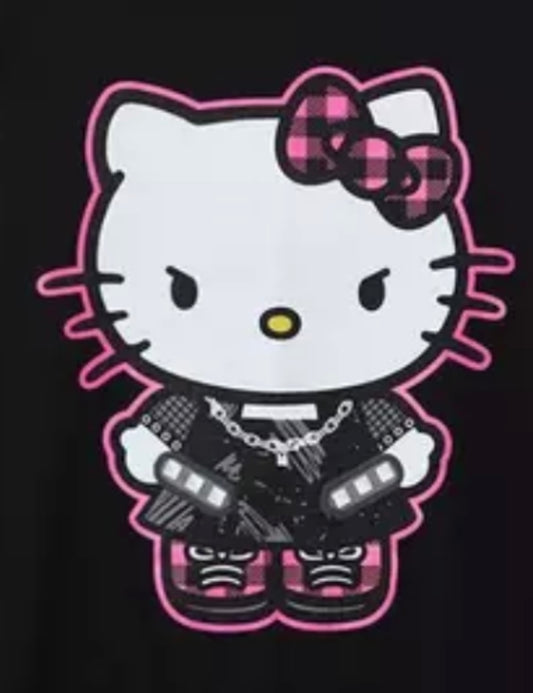 Pink Plaid Hello Kitty